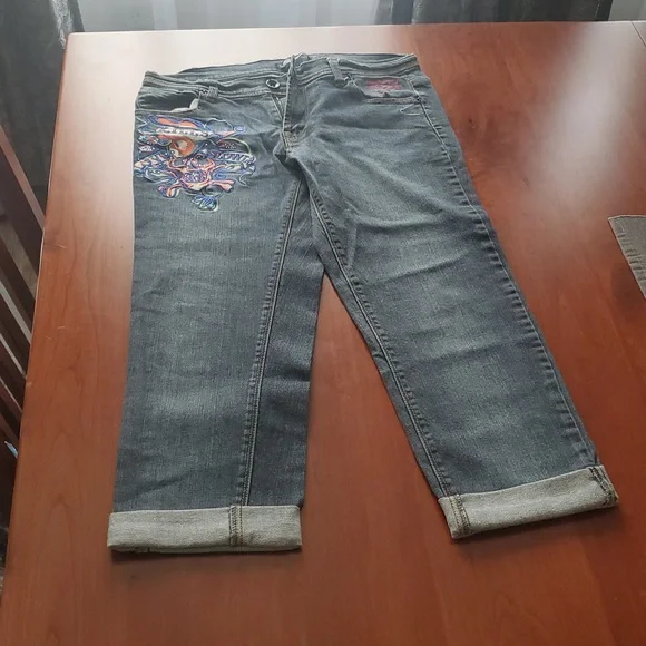 Ed Hardy Denim Capri Jeans Size 28 - Picture 9 of 9